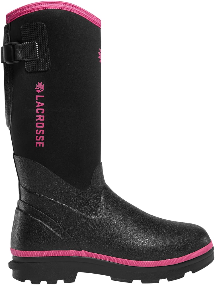 LaCrosse Footwear Women's Alpha Range Black/Pink 5.0MM